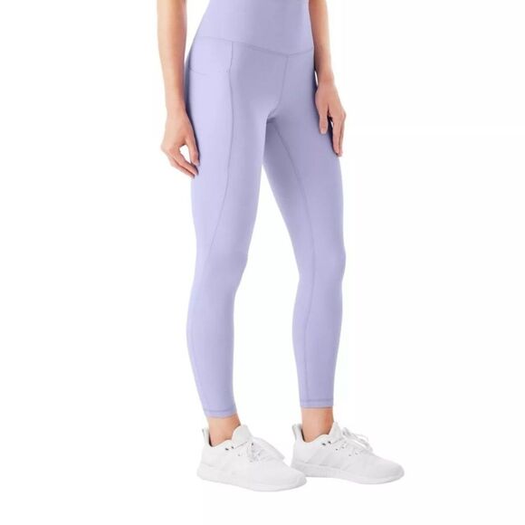 Women Lila Purple High-Waisted Leggings XL with Stretchy Fabric New Members Mark - Picture 4 of 7